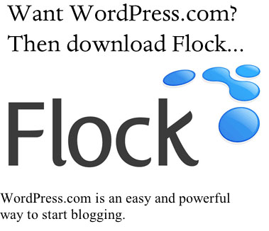want wordpress? download flock