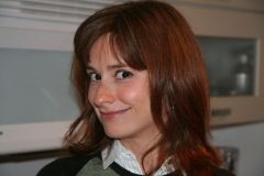 Nancy smiling at the camera